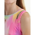 thumbnail image 3 of Justice Reversible Keyhole Teen Sports Bra for Girls with Paint Effect Print, Sizes XS-XL, 3 of 5