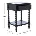 thumbnail image 3 of SAFAVIEH Athena Solid 1 Drawer Accent Table, Black, 3 of 12