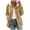 Khaki, variant on Tiqkatyck Winter Jackets for Women, Women's Solid Color Plush Coat Hooded Pullover Warm Wool Coat Zipper Top Fleece Jacket Women, Winter Coats for Women Green L