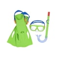 thumbnail image 1 of Juego de Snorkel Buceo Infantil Bestway 7 Años verde Aletas Ajustables Comódas, 1 of 4