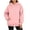 Pink, variant on Essentials Hoodie Sweatshirt for Women Long Sleeve Solid Color Round Neck Drop Shoulder Loose Top Fall Outfits Fashion Clothes