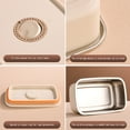 thumbnail image 4 of witspace Stainless Steel Food Storage Container with Lids Hole Stainless Steel Sealed Reusable Stackable Storage Container for Kitchen Pantry Organization, 4 of 4