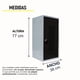 thumbnail image 4 of Locker Casillero Multiusos Alvek 1 Puerta Tipo Cuadro Color Negro — Sistema para Candado, 4 of 7
