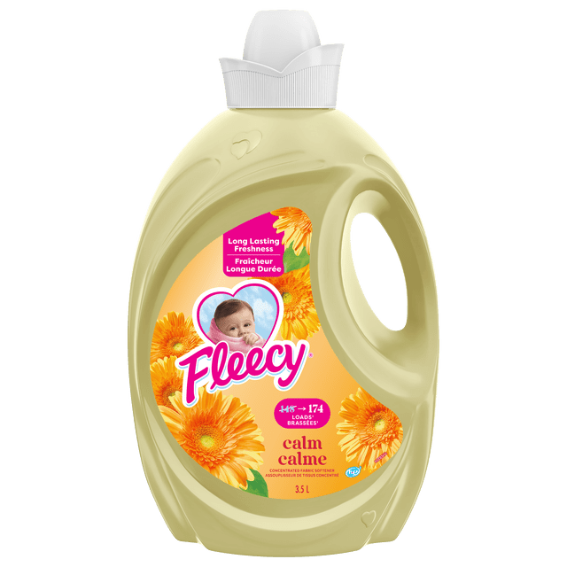 Fleecy Calm Concentrated Fabric Softener, Vanilla and Honey Lotus Scent, 3.5 L