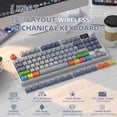 thumbnail image 2 of ATTACK SHARKR K86 Wireless Mechanical Keyboard Apex Pro TKL 75%, 2.4G/Bluetooth/USB-C Wired Gaming Keyboard M75, Gasket Mount with TFT Color Display & Knob, RGB Backlit, Hot Swappable Linear Switch, 2 of 9