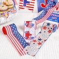 thumbnail image 5 of Hyknon 5.47 Yard Patriotic Ribbon, Wired Edge Ribbon for 4th of July Celebration, Burlap Strip Star Truck Pattern Ribbon, Red White Blue American Flag Ribbon for Independence Day Memorial Day Craft, 5 of 6