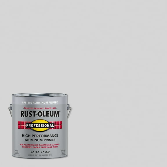 2 Pack, Aluminum Primer (450 Voc), Rust-Oleum Professional High Performance Flat Protective Enamel- Gallon