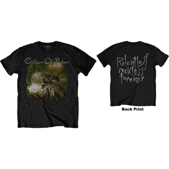 Children Of Bodom Unisex T-Shirt Relentless (Back Print) (Small)