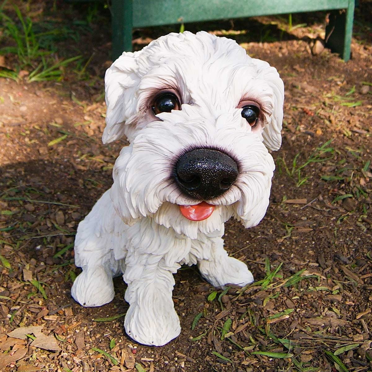 Photo 1 of Alpine White Puppy with Big Head Statue.