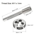 thumbnail image 2 of Unique Bargains Ensemble de Robinet Métrique M11 x 1mm avec Filetage Rond, 2 of 6