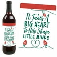 thumbnail image 6 of Big Dot of Happiness Teacher Holiday Presents - Teacher Appreciation Christmas Gifts Decor for Women and Men - Wine Bottle Label Stickers - Set of 4, 6 of 8