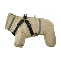 Insulated Four Legged Dog Winter Coat for Cold Weather and Outdoor Adventures with Enhanced Traction Capability