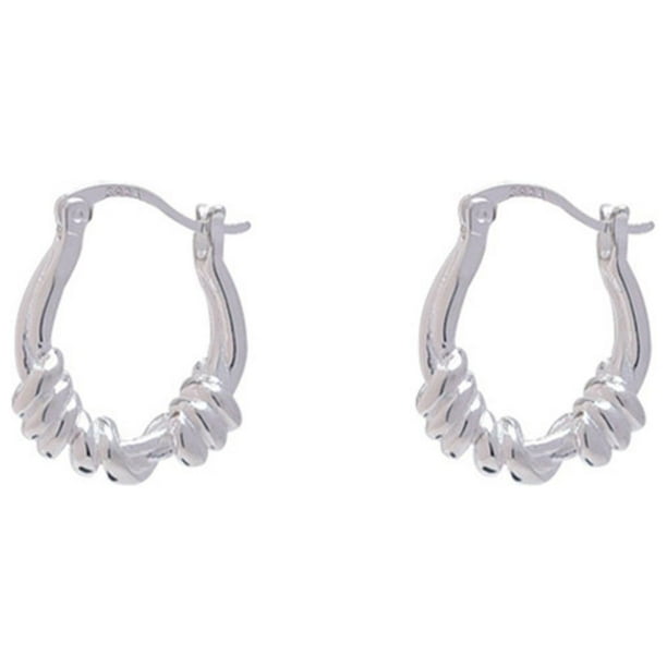 Pendientes de plata 925 con aguja, pendientes de moda