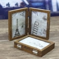 thumbnail image 3 of 7 Inch Creative Combination Folding Vintage Double Sided Photo Frame for Decoration Use, 3 of 4
