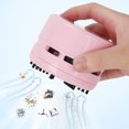 thumbnail image 2 of Mini Crumb Vacuum Cleaner Portable Desktop Sweeper Handheld Cordless Multifunction Cleaning for Home,Office, Cars，Pet Hairs (Pure Blue(no Battery Included)), 2 of 7