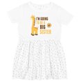 thumbnail image 3 of Inktastic I'm Going to Be a Big Sister Giraffe Girls Toddler Dress, 3 of 5