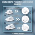 thumbnail image 3 of 75 clips adhesivos para cables, organizador de cables para coche, soporte para cables, gestión de cables para casa y oficina, 3 tamaños, 3 of 5