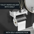 thumbnail image 4 of PARACASA Toilet Paper Holder Toilet Paper Roll Holder Toilet Tissue Holder for Bathroom & Kitchen Plastic, 4 of 8