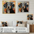 thumbnail image 4 of Designart "Lively Dog In Pop Art Style" Pop Art Floater Framed Canvas Prints, 4 of 5