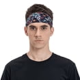 thumbnail image 2 of Daiia Flowers ad Butterflies printed Men's Performance Headband,Sports Headbands,Moisture Wicking Workout Headband, 2 of 9