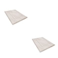 thumbnail image 3 of Advancent Alfombra de baño suave y absorbente para secado rápido y limpieza fácil lavable a máquina Blanco 40*60cm 2Conjunto, 3 of 6