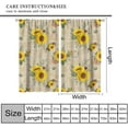 thumbnail image 2 of Retro Sunflower Kitchen Window Curtains,Vintage Rustic Farmhouse Spring Summer Nature Floral Butterfly Print Blackout Window Drapes for Bedroom Living Room Bathroom Cafe 84x84in, 2 of 6
