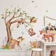 thumbnail image 1 of Calcomanías de pared con diseño de árboles vibrantes y mágicos de vida salvaje, calcomanías de pared extraíbles de alta calidad para guardería, decoración de bricolaje a prueba de agua para, 1 of 4
