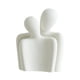thumbnail image 2 of Estatua abstracta de pareja abrazándose, figura de cerámica creativa y única para regalo de boda. Blanco, 2 of 9