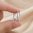 thumbnail image 4 of 925 Sterling Silver Earrings Small Chunky Trendy Small Hoop Earrings for Women Silver Hypoallergenic Thick for Jewelry Gifts, 4 of 7