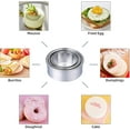thumbnail image 4 of 5 Pcs Round Cookie Cutter for Baking, Circle Biscuit Cutters Donut Cutter Ring Molds Round Cookie Cutter Stainless Steel Biscuit Cutter Tools for Making Donuts Biscuits Cakes Pastry(5), 4 of 5