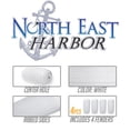 thumbnail image 2 of NEH Center Hole Ribbed Boat Pontoon Fender 8" x 20" 4pcs Inflatable Vinyl Mooring Bumpers Guard Dock Docking - White, 2 of 3