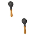 thumbnail image 4 of 2pcs Instrumento musical maracas de madera con sonido de sonido de bricolaje de bricolaje de madera de bricolaje Shakers Rattles para favores de, 4 of 8