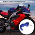 thumbnail image 2 of Gancho colgante para motocicleta, forma de dedo, soporte para casco de motocicleta, bolsa de equipaje para scooters y bicicletas, azul y negro, longitud de 68mm, 2 of 7