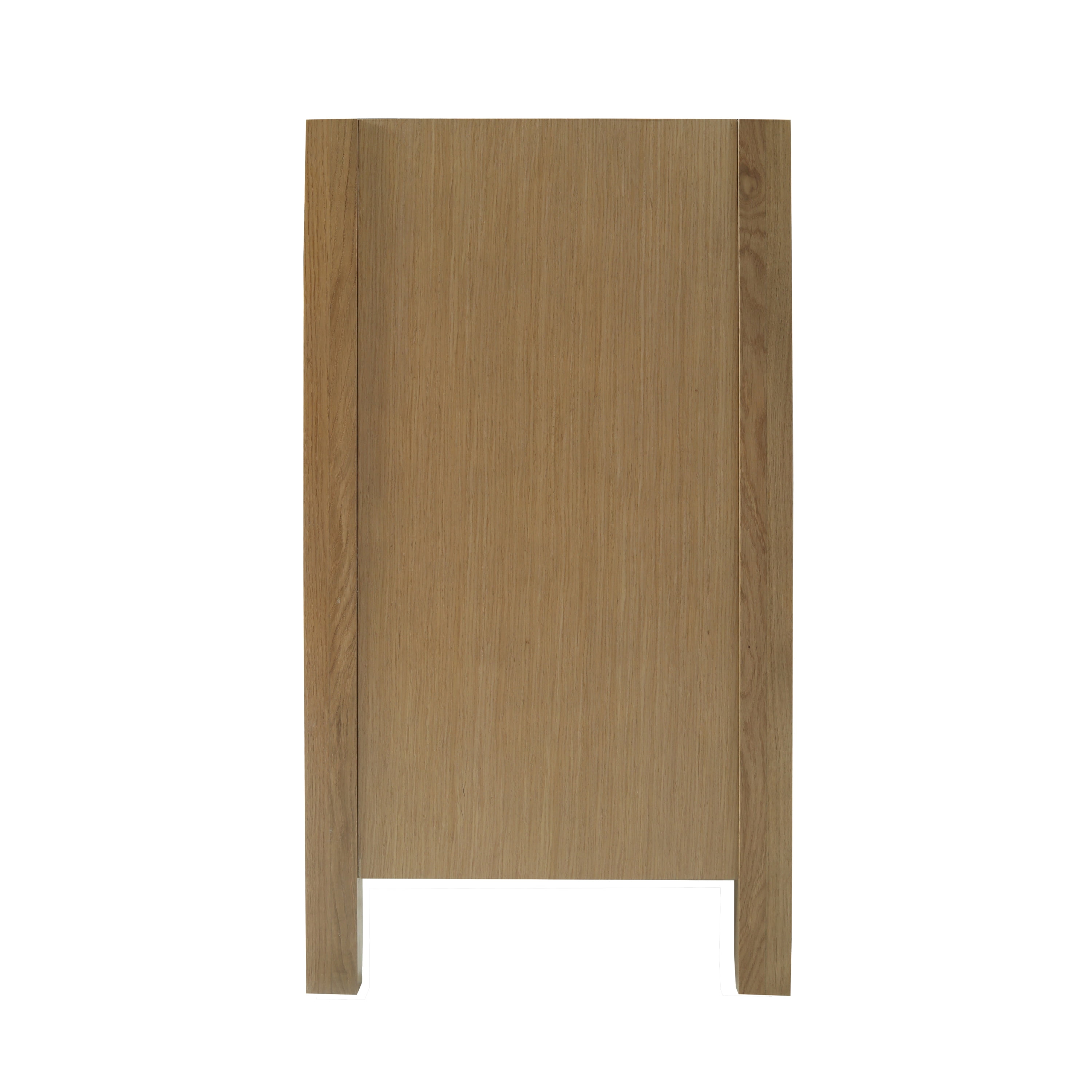 Design House Dawson 24-Inch Bathroom Vanity Cabinet, Ready to Assemble, 2-Door Freestanding, Comfort Height 34 in., Riffed Oak, Matte Black Hardware, 228403-ROAK-RTA
