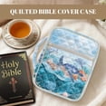 thumbnail image 2 of Uorisanigo Blue Sea Turtle Bible Cover Quilted Carrying Bible Bags for Women Bible Study Supplies Accessories Portable Bag Gift for Christian, 2 of 7