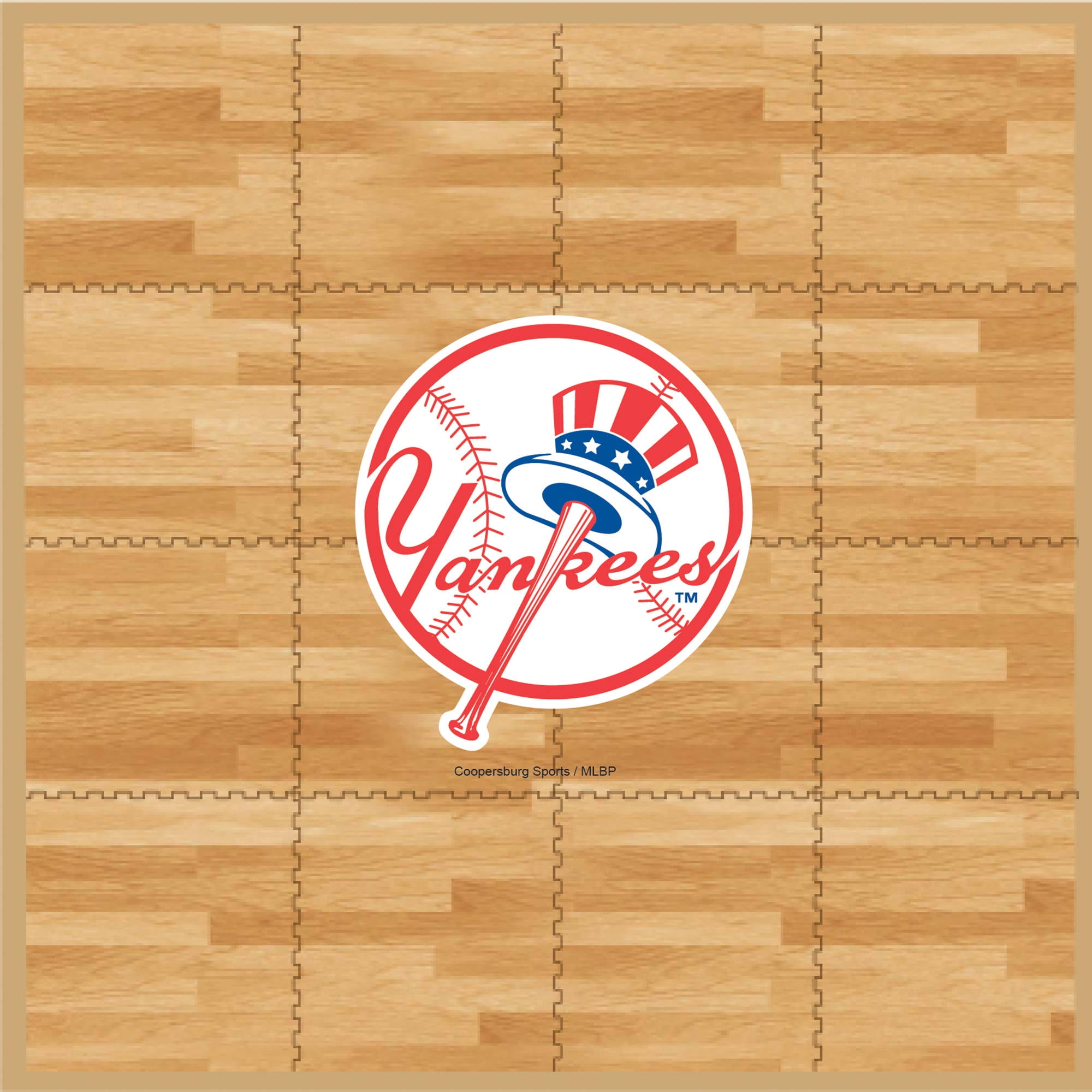 MLB New York Yankees Portable Foam Puzzle Tailgate Floor Mat