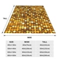 thumbnail image 3 of Pofeuu Bright Shiny Golden Print Ultra-Soft Micro Fleece Blanket,for Bed Or Sofa,All Season Throw Blankets Flannel Blanket-50"x40", 3 of 7