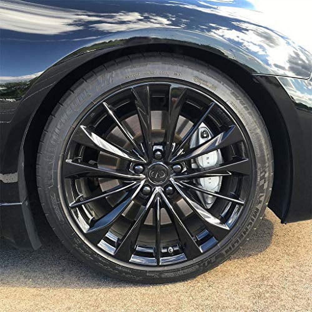 AutoMotivated Aftermarket ColorLugs Vinyl Lug Nut Cover | Wheel Lug Nut Cap | Fits 19 mm | Includes Deluxe Extractor | Black (Pack of 25)