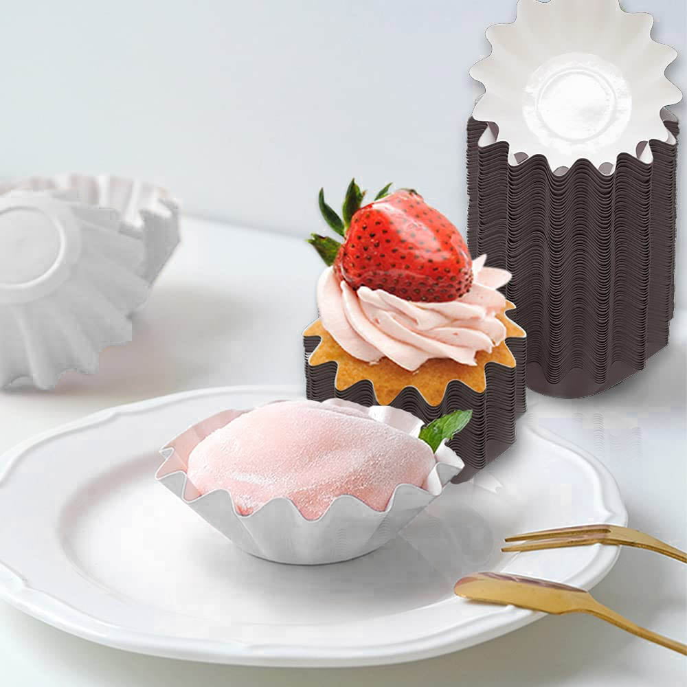 Cupcake Liners / Baking Cups – White 50 ct. – Cake Connection