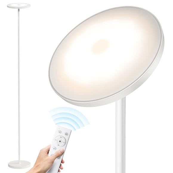 SUNMORY Floor Lamps for Living Room, 32W/3000LM Super Bright LED Floor Lamp with Remote Control, 69" Tall Standing Lamp with Stepless Dimmable, Moder