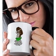 thumbnail image 2 of 3drose, Funny Cute German Short-haired Pointer Drinking Margarita, 15oz Two-tone Black Mug, 2 of 6