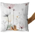 thumbnail image 4 of Brown Cream Grey Pink Pillow Covers Watercolor Flower Couch 18x18'''' Pillow Cases Rustic Abstract Modern Throw Pillows Set of 2 Farmhouse Home Decor for Room Bedroom Bed Cushion Outdoor, 4 of 6
