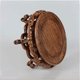 thumbnail image 4 of Pedestal redondo con pie tallado en madera for maceta, base ornamental for acuario, 4 of 9