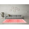 thumbnail image 3 of Ahgly Company Machine Washable Indoor Rectangle Oriental Red Modern Area Rugs, 7' x 9', 3 of 4