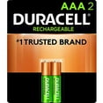 thumbnail image 2 of Duracell Rechargeable AAA Batteries, 2 Count Pack, Triple A Battery for Long-lasting Power, All-Purpose Pre-Charged Battery for Household and Business Devices, 2 of 3