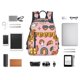 thumbnail image 4 of Disketp Retro 70s Hippie Mochila Ligera e Impermeable, Mochila de Día Resistente para Viajes, Senderismo y Uso Diario para Hombre y Mujer, 4 of 7