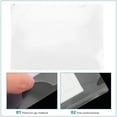thumbnail image 5 of 10 Pcs Clear Plastic Envelopes A4 Three-sided Cover Homework Folder Container Poly Filing Office, 5 of 6