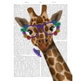 thumbnail image 3 of Fab Funky 15x18 Black Modern Framed Museum Art Print Titled - Chewing Giraffe 1, 3 of 5
