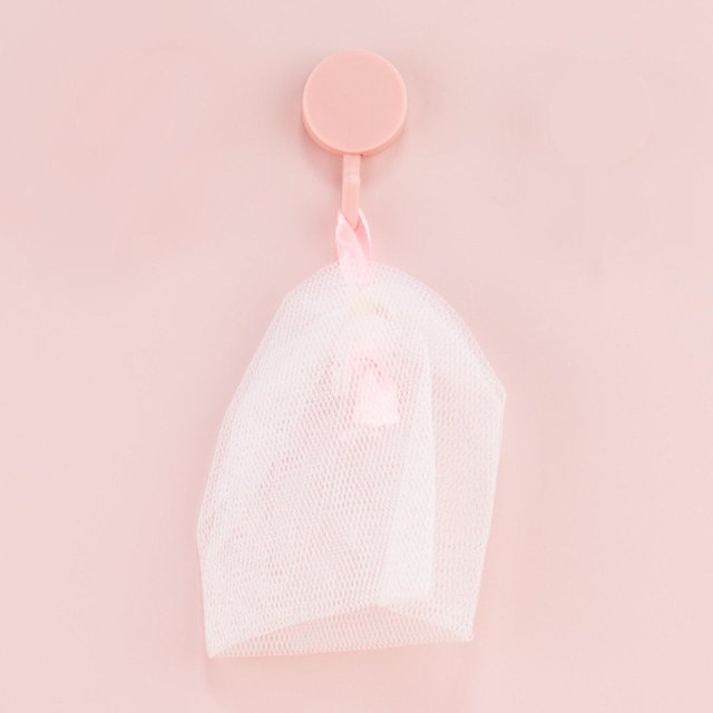 Bolsa de jabón de malla exfoliante Macarena para Empacar manualidades 9x13cm