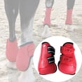 thumbnail image 3 of 1 par de botas de tendón de caballo que saltan protectores de pies de Pata trasera roja XL Sunnimix Botas de tendón de caballo, 3 of 8